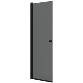 Dansani Match duschdörr, modell A, 77 cm, tonet glas, svart profil