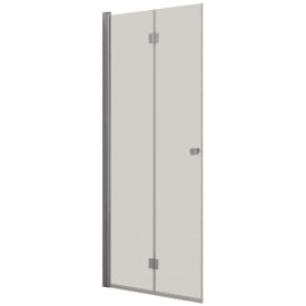 Dansani Match duschdörr, modell B, 97 cm, klart glas, krom profil
