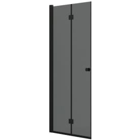 Dansani Match duschdörr, modell B, 87 cm, tonet glas, svart profil