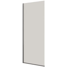 Dansani Match dusjvegg, modell D, 97 cm, klart glass, krom profil