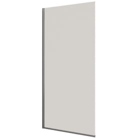 Dansani Match dusjvegg, modell D, 117 cm, klart glass, krom profil