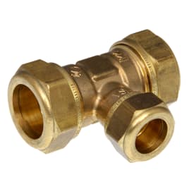 VSH super D1421 T- koppling, 22 x 12 x 22 mm, mässing