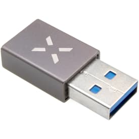 LINK USB-A hane till USB-C hona-adapter, grå