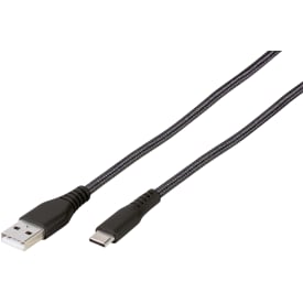 Vivanco Longlife USB-A til USB-C kabel, 2,5 meter, sort