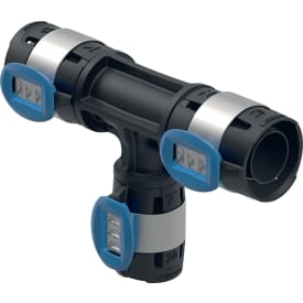 FLOWFIT tee 40x20x40mm PPSU sort