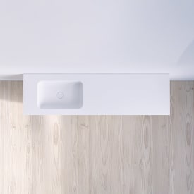 Copenhagen Bath SQ2 møbelservant, venstre, 160x45 cm, hvit matt