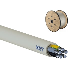 Kabel NOIK-AL/AXQ 90° 5G25 Dca, Lysegrå, afmåles