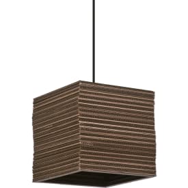 OSRAM DECOR Cardboard Square Pendant 1XE27 brun