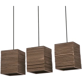 OSRAM DECOR Cardboard Square Pendant 3XE27 brun