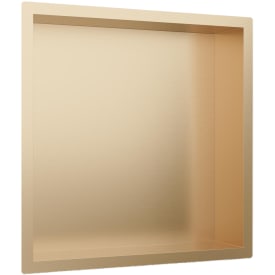 Scandtap Style brusehylde, 33x33 cm, børstet messing