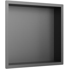 Scandtap Style brusehylde, 33x33 cm, semi-mat sort