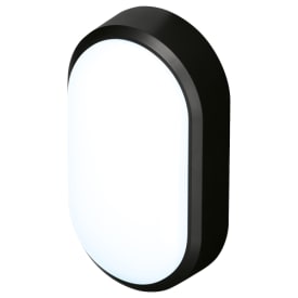4lite Pylus Oval udendørs væglampe, sort