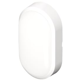 4lite Pylus Oval utelys vegg, hvit