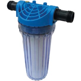 3-delt plast vandfilter, passer til 10" patroner.