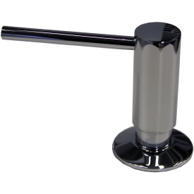 Krom sæbedispenser, monteringshul 23 mm, rosette 50 mm.