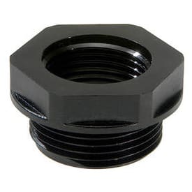 100 stk Reduktionsmuffe M25-M20 polyamid sort