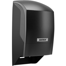 Katrin dispenser 77519 för 2 rullar toalettpapper, plast, svart