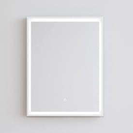 Copenhagen Bath Fanø 50 Speil, 50x70 cm, duggfritt, hvit matt/glass