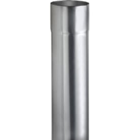 VMzinc nedløbsrør, Ø76x0,7 mm, 2 meter, zink