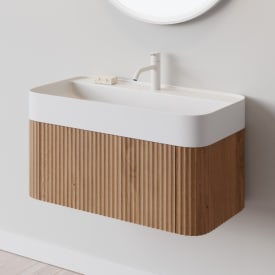 Copenhagen Bath Yuno Kontur 80 møbelpakke, 80x41 cm, eik
