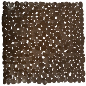 Spirella MSV Pebbles halkmatta, 53x53 cm, brun
