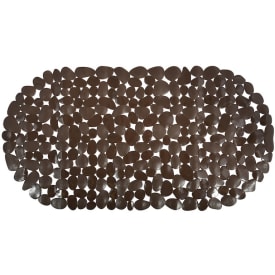 Spirella MSV Pebbles sikkerhedsmåtte, 68x35 cm, brun
