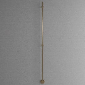 Scandtap Cozied 1 håndkletørker, el, 8,5x170 cm, børstet gull