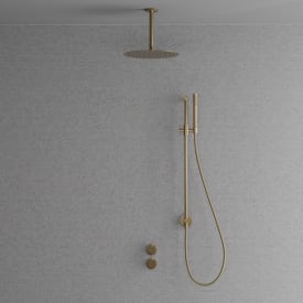 Scandtap Harmonized 5z duschset, borstad guld