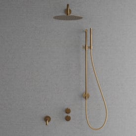 Scandtap Harmonized 6x badkarsblandare med duschset, borstad mässing