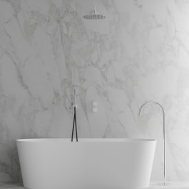 Scandtap Harmonized Bliss 3 badkarsblandare med duschset, polerad stål