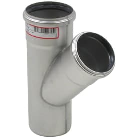 40 x 40 mm x 45° Grenrør syrefast AISI316L/EN1.4404 BLÜCHER