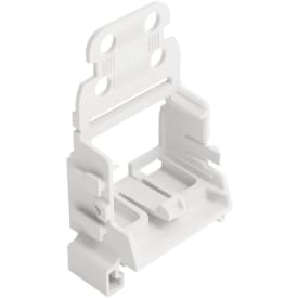 10 stk Monteringsholder tækaflast.10-leder 4mm² DIN 35-skinne hvid