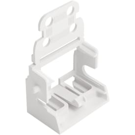 10 stk Monteringsholder m/trækaflast.10-leder 4mm² side skruemont. hvid
