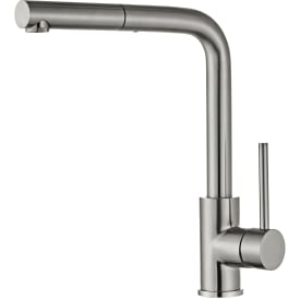 Zen Sanitary kjøkkenarmatur med uttrekkbar tut, børstet rustfritt stål