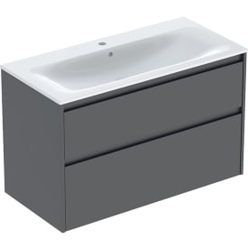 Ifö Sense Modern møbelpakke, 100x48 cm, mat antracit