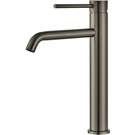 Zen Sanitary Slimline tvättställsblandare, svart krom