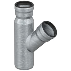 Aco GM-X overgangsgrenrørr, 45°, Ø70x50x40 mm, galvaniseret stål