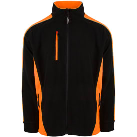 YOU Darlington Pro fleecejakke, Sort/Safety Orange, M