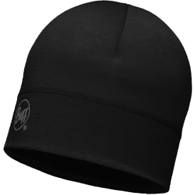 BUFF strikhue med merinould, Sort, ONESIZE
