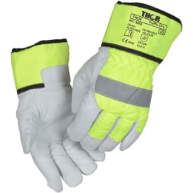 Thor 3303 Traffic Dry HI-VIZ arbejdshandske, Hvid/Hi-vis gul, 10