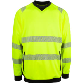 YOU Dalby sweatshirt, Safety gul, 2XL