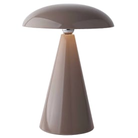 Swing lampe med svingbar, aftagelig lampeskærm 38 LED beige brun