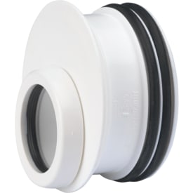 Wavin Wafix reduktion til rørspids, Ø75x50 mm, plast, hvid