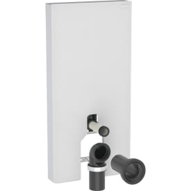 Geberit Monolith Plus cistern för back-to-wall toalett, 101 cm, vitt glas