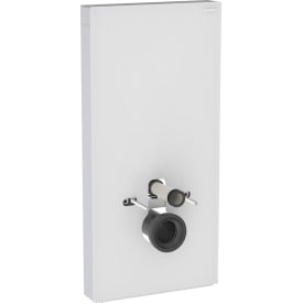 Geberit Monolith Plus cisterne til væghængt toilet, 101 cm, hvidt glas