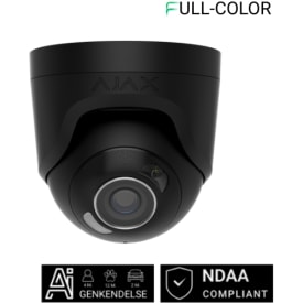 Ajax Turret overvågningskamera, 5MP, 4 mm, sort