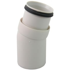 Smartline 50 mm PP bend 15 grader, off-white