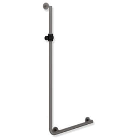 Hewi 900 L støttegreb/brusestang, 45x125 cm, venstre, mat grå/sort