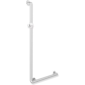 Hewi 900 L støttegreb/brusestang, 60x125 cm, venstre, satin/hvid