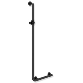 Hewi 900 L støttehåndtak/dusjstang, 45x125 cm, høyre, mat sort